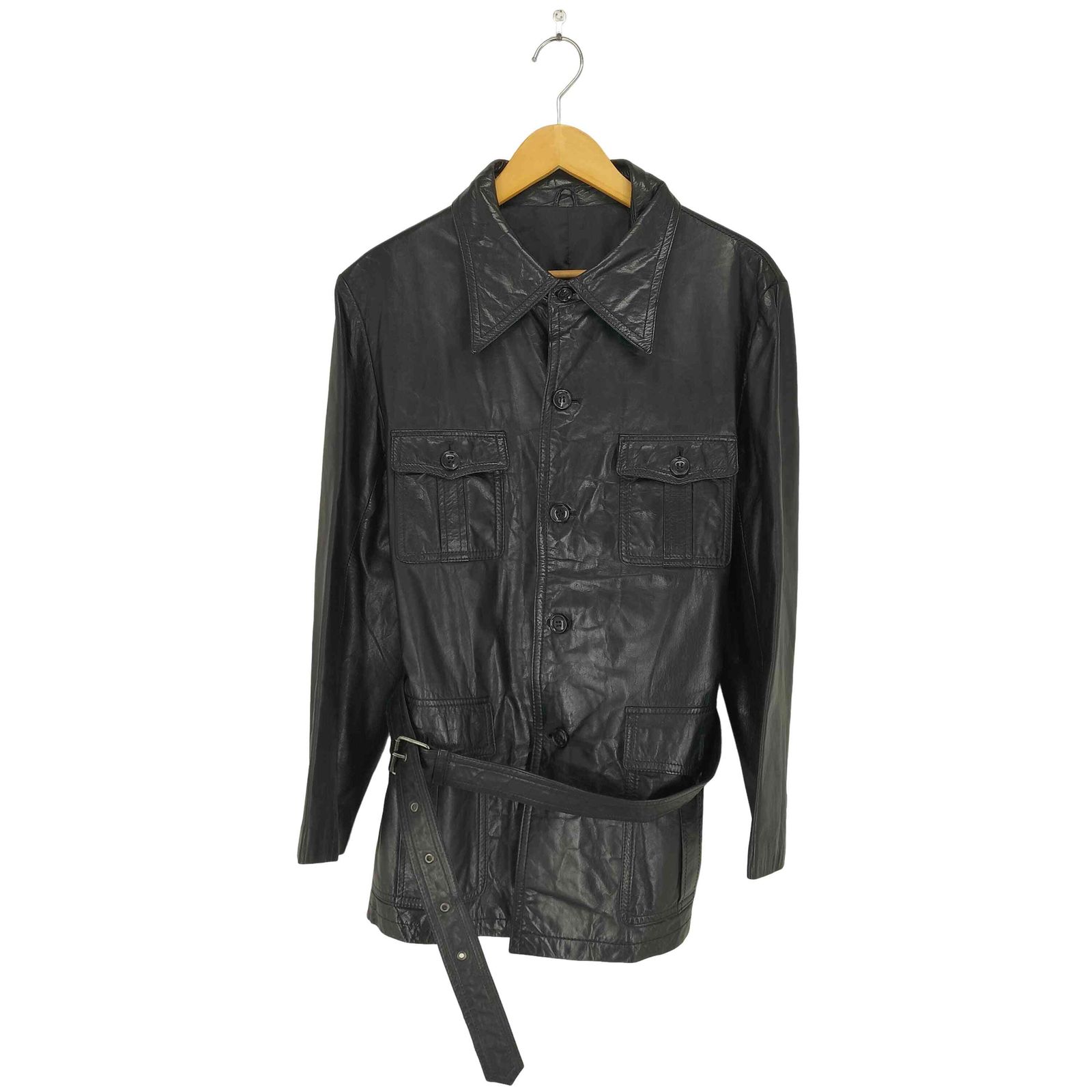 ユーズドフルギ USED古着 4ポケレザージャケット メンズ 表記無 - メルカリ
