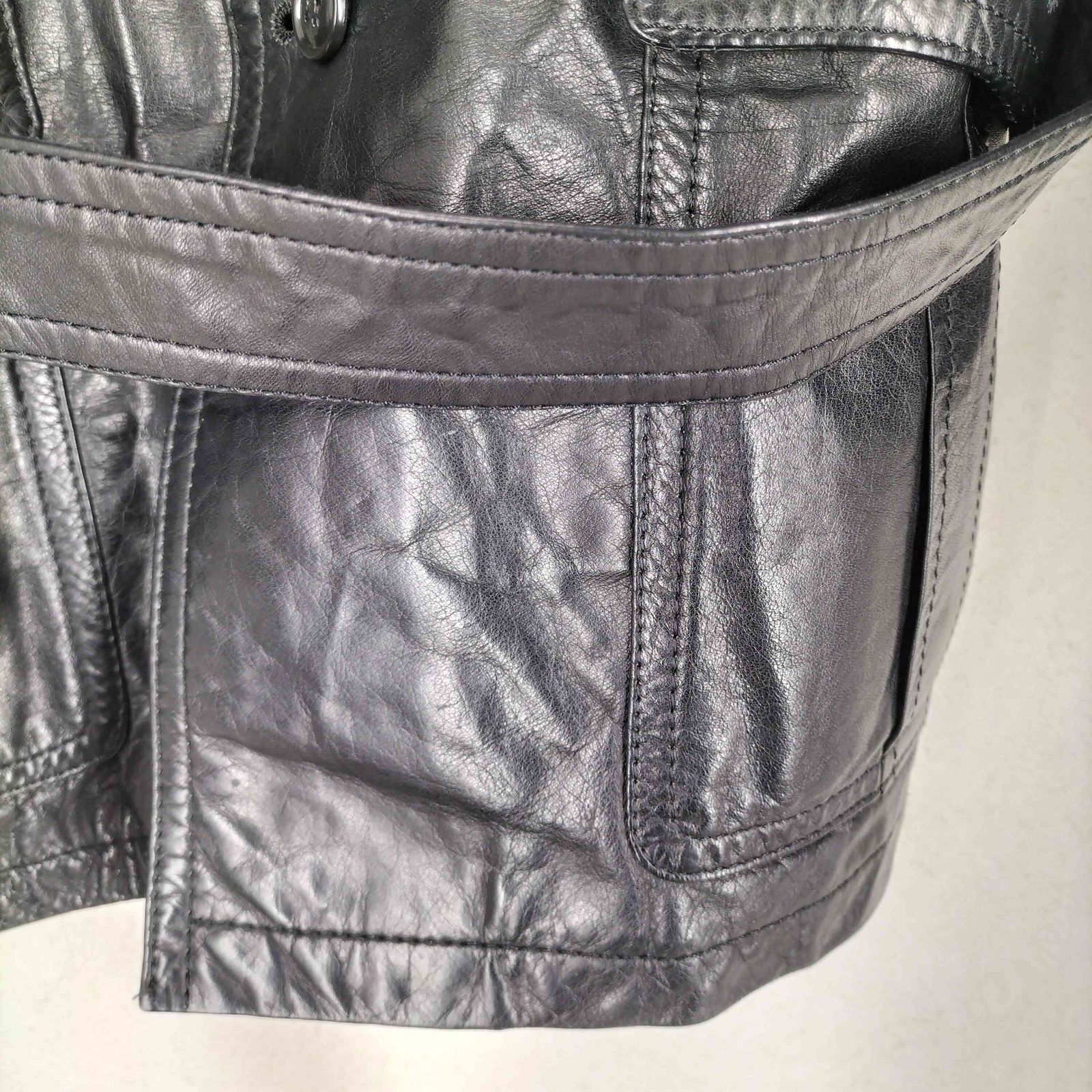 ユーズドフルギ USED古着 4ポケレザージャケット メンズ 表記無 - メルカリ