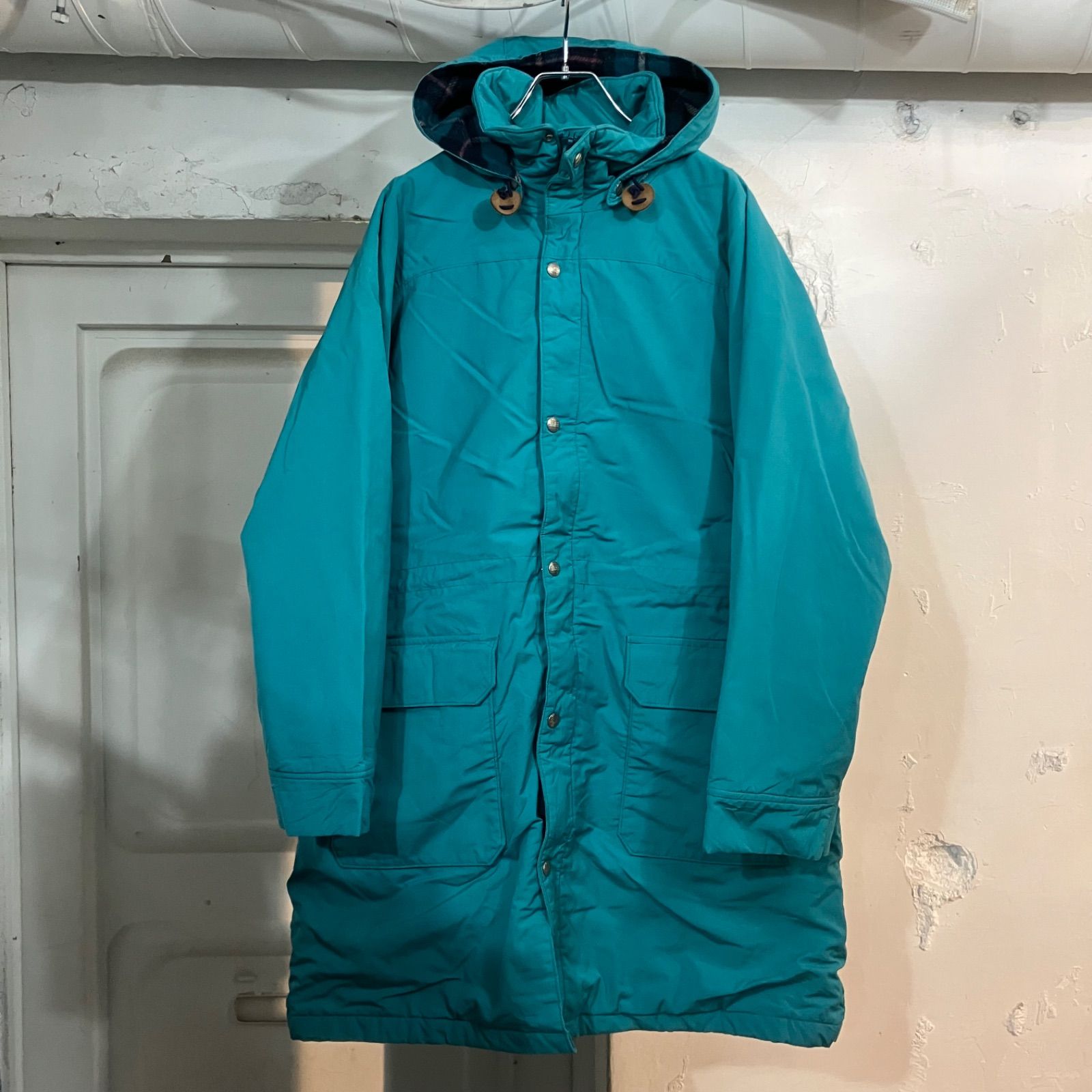 80 s〜 L Bean エルエルビーン 裏地ブランケット ストームコート サイズL