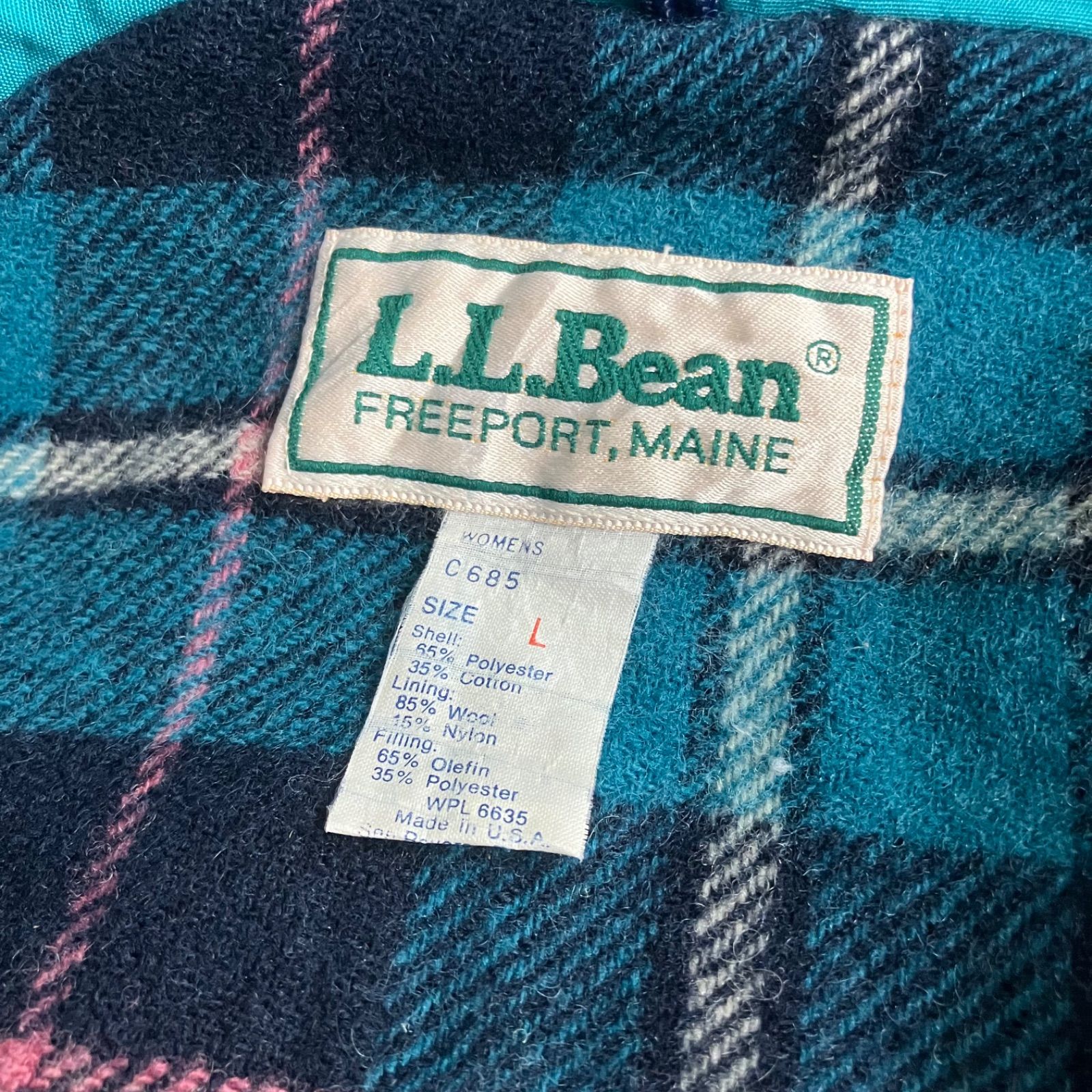 80s〜 L.L.Bean / エルエルビーン USA製 裏地ブランケット ストーム 