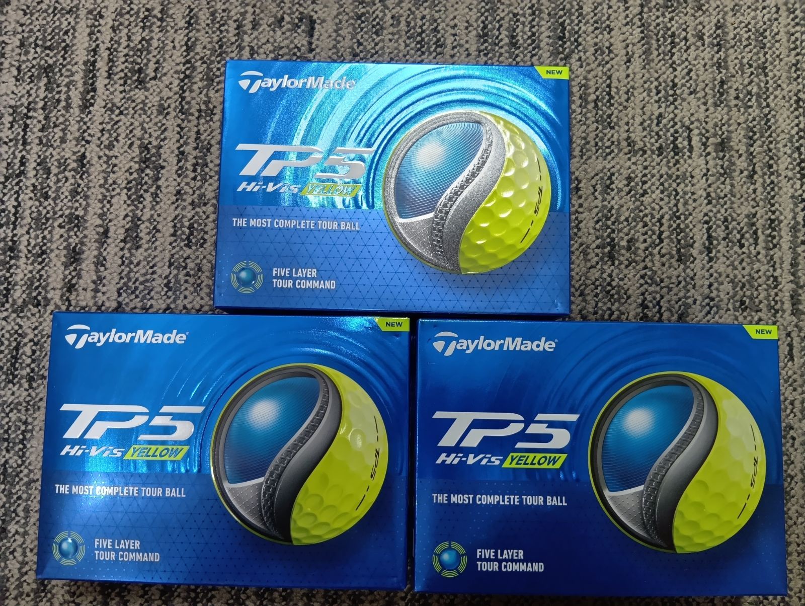 Ball ３ダースセット テーラーメイド 2025 TP 5 イエロー キャストウレタンカバー ゴルフボール