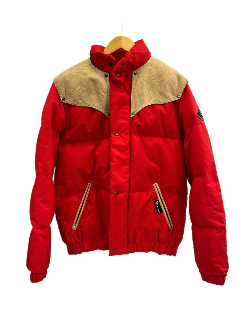 モンクレール MONCLER 80 s 80年代 OLD アシックス期 ダウンジャケット 赤 SMQ 3 T 4 ジャケット レッド 101 MT 5573