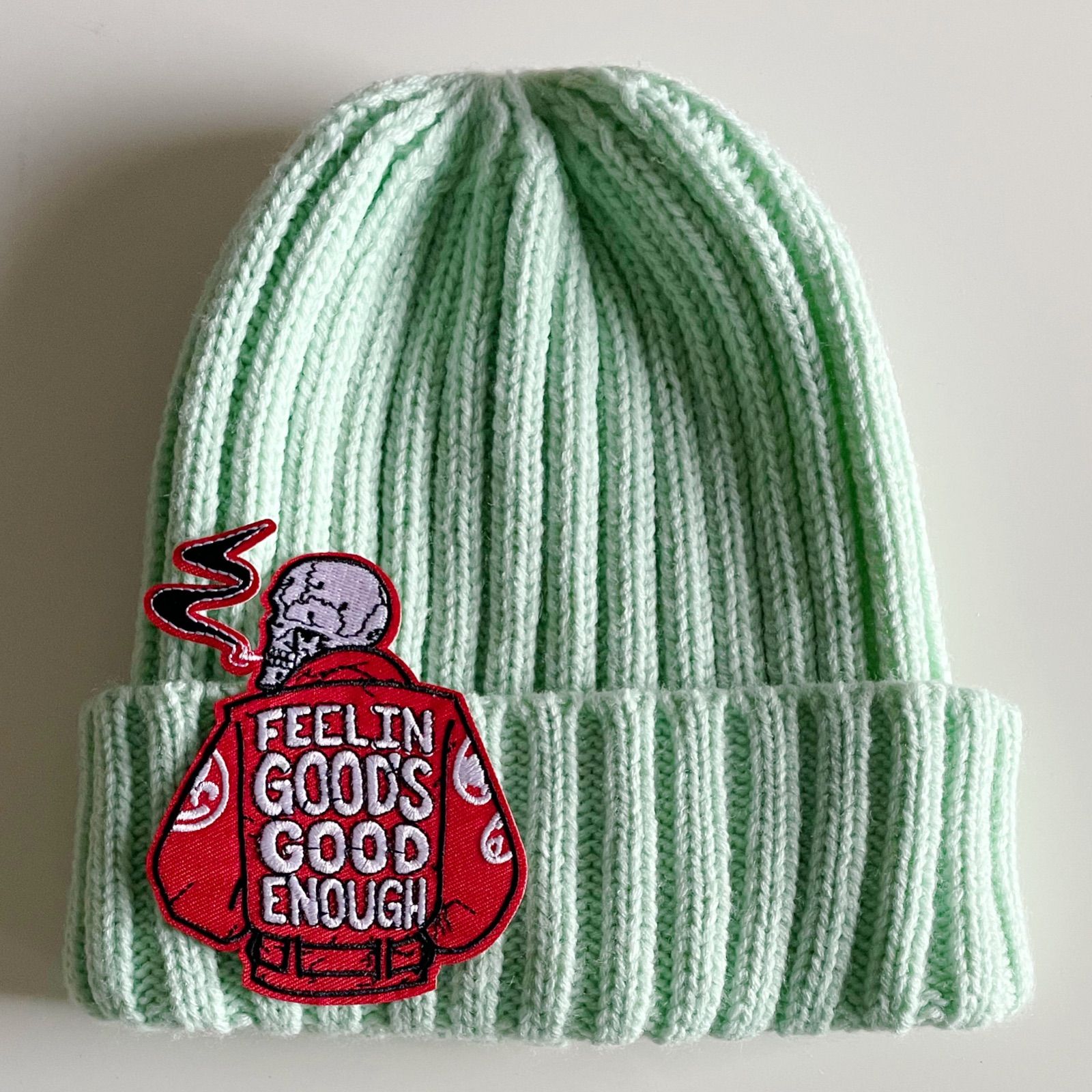 アイロンワッペン◇革ジャンドクロ◇ドクロ◇スカルワッペン◇刺繍 