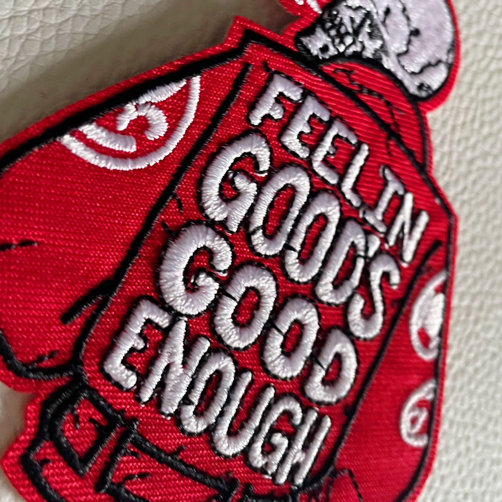 アイロンワッペン◇革ジャンドクロ◇ドクロ◇スカルワッペン◇刺繍 