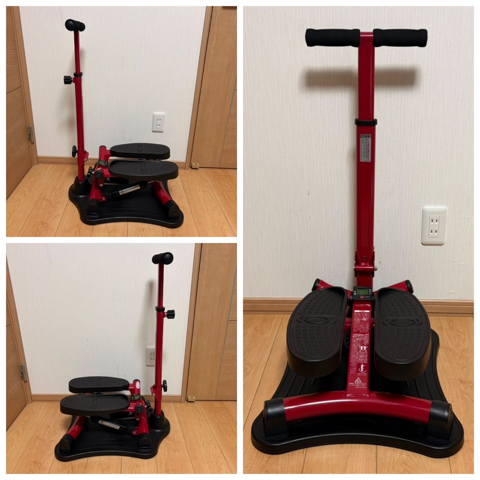 ナイスデイ NICE DAY 健康ステッパー 専用ハンドル・マット付 レッド