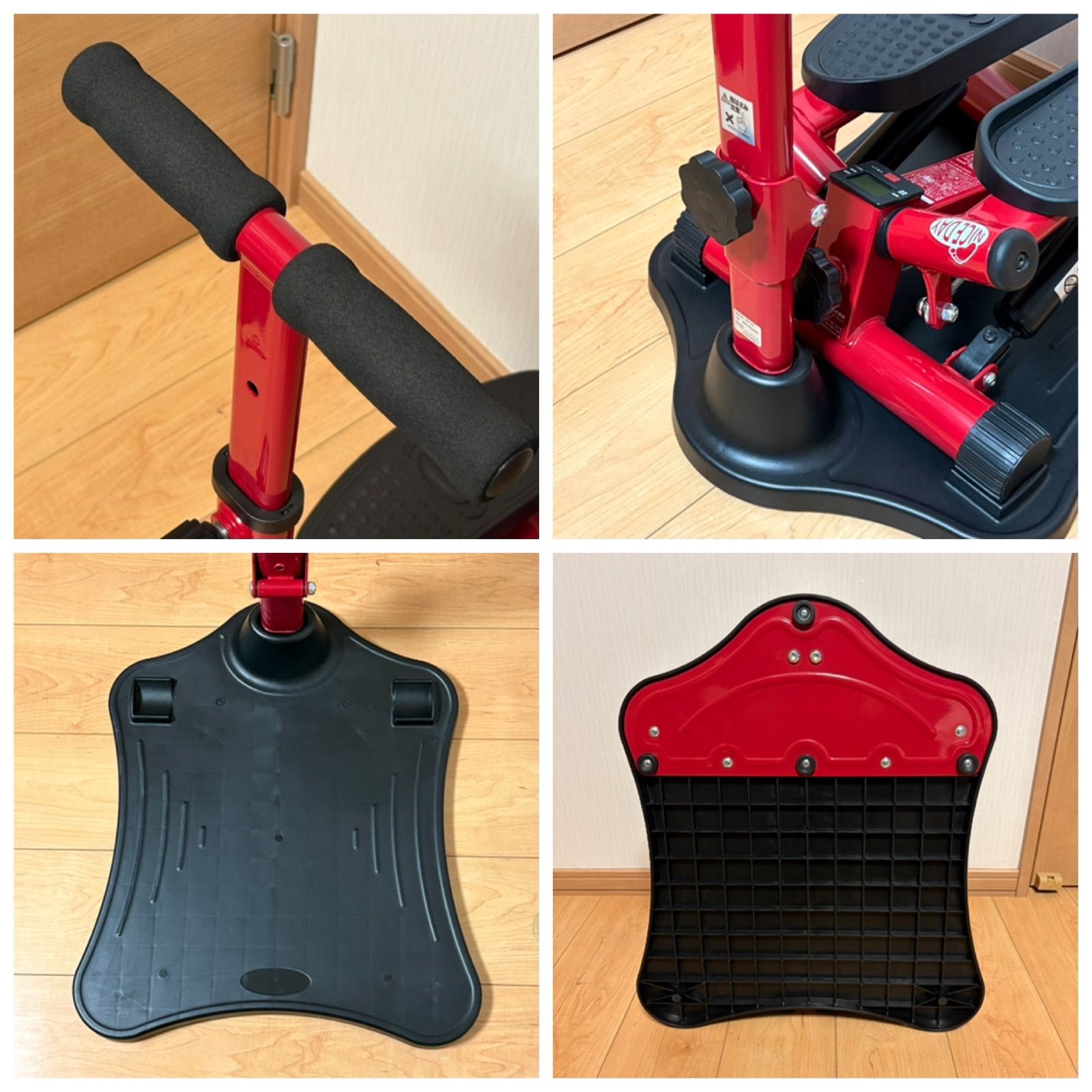 ナイスデイ NICE DAY 健康ステッパー 専用ハンドル・マット付 レッド