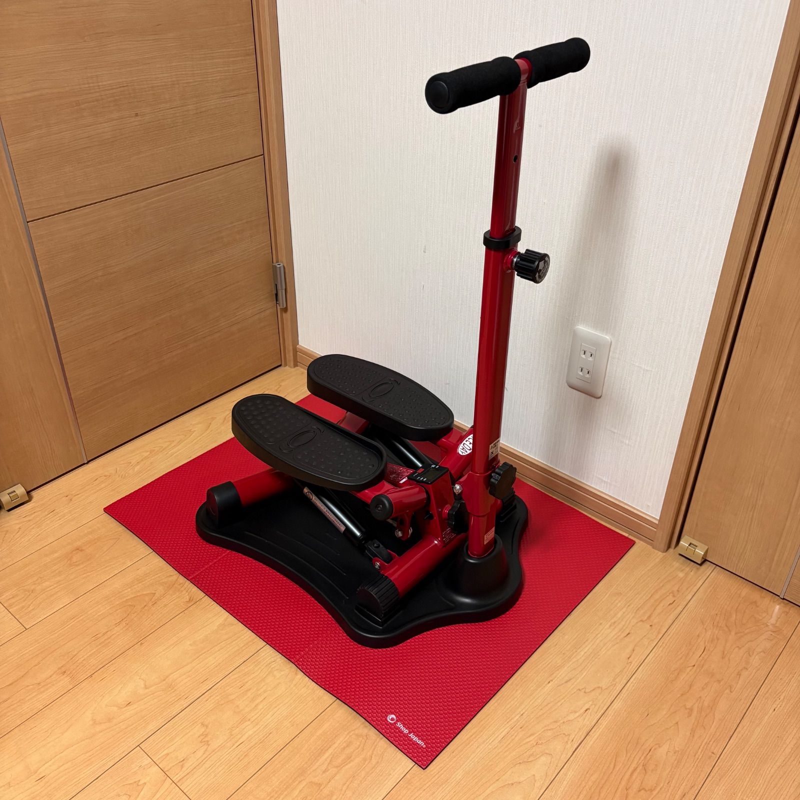 ナイスデイ NICE DAY 健康ステッパー 専用ハンドル・マット付 レッド