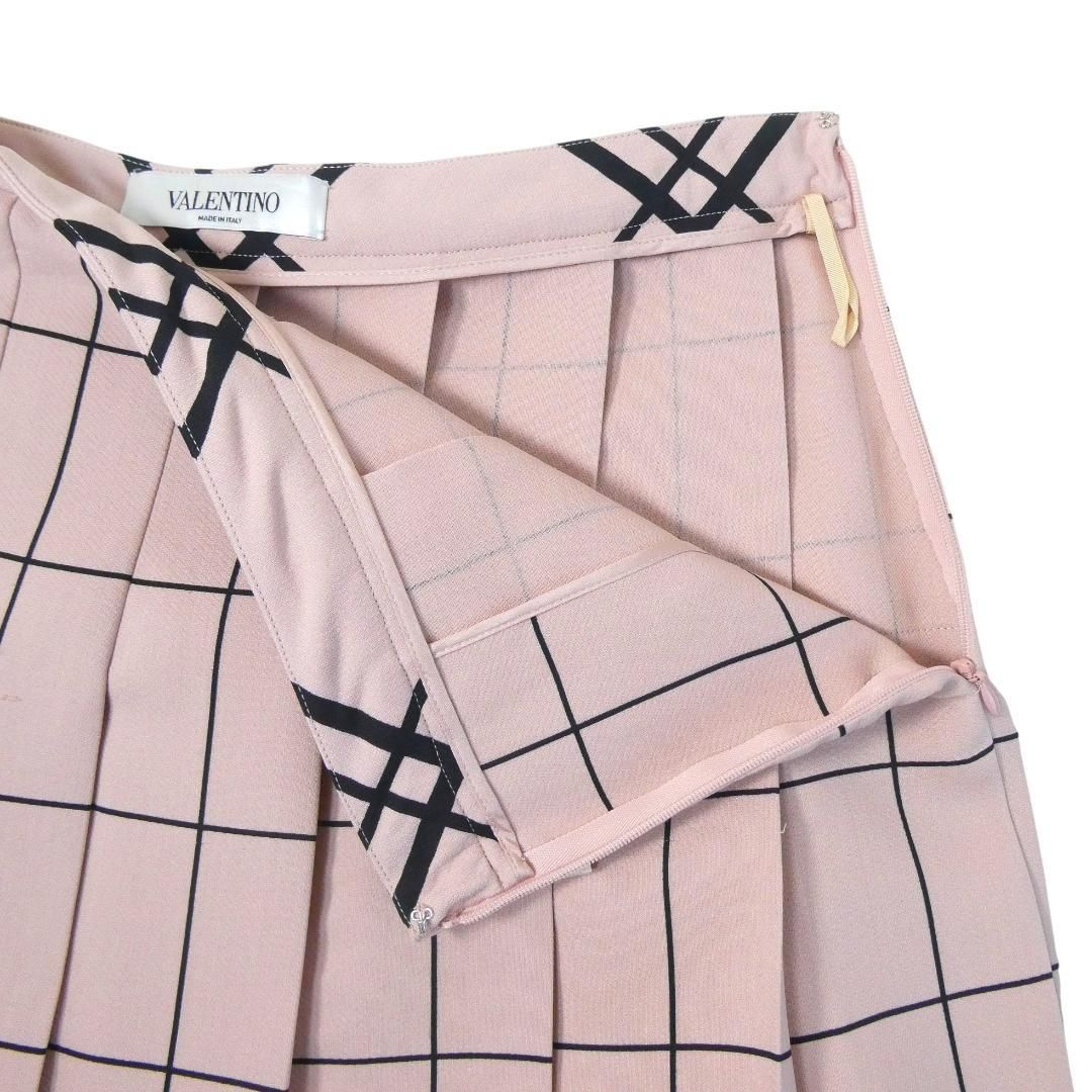 美品 VALENTINO ヴァレンティノ サイズ42 ウール×シルク 格子柄