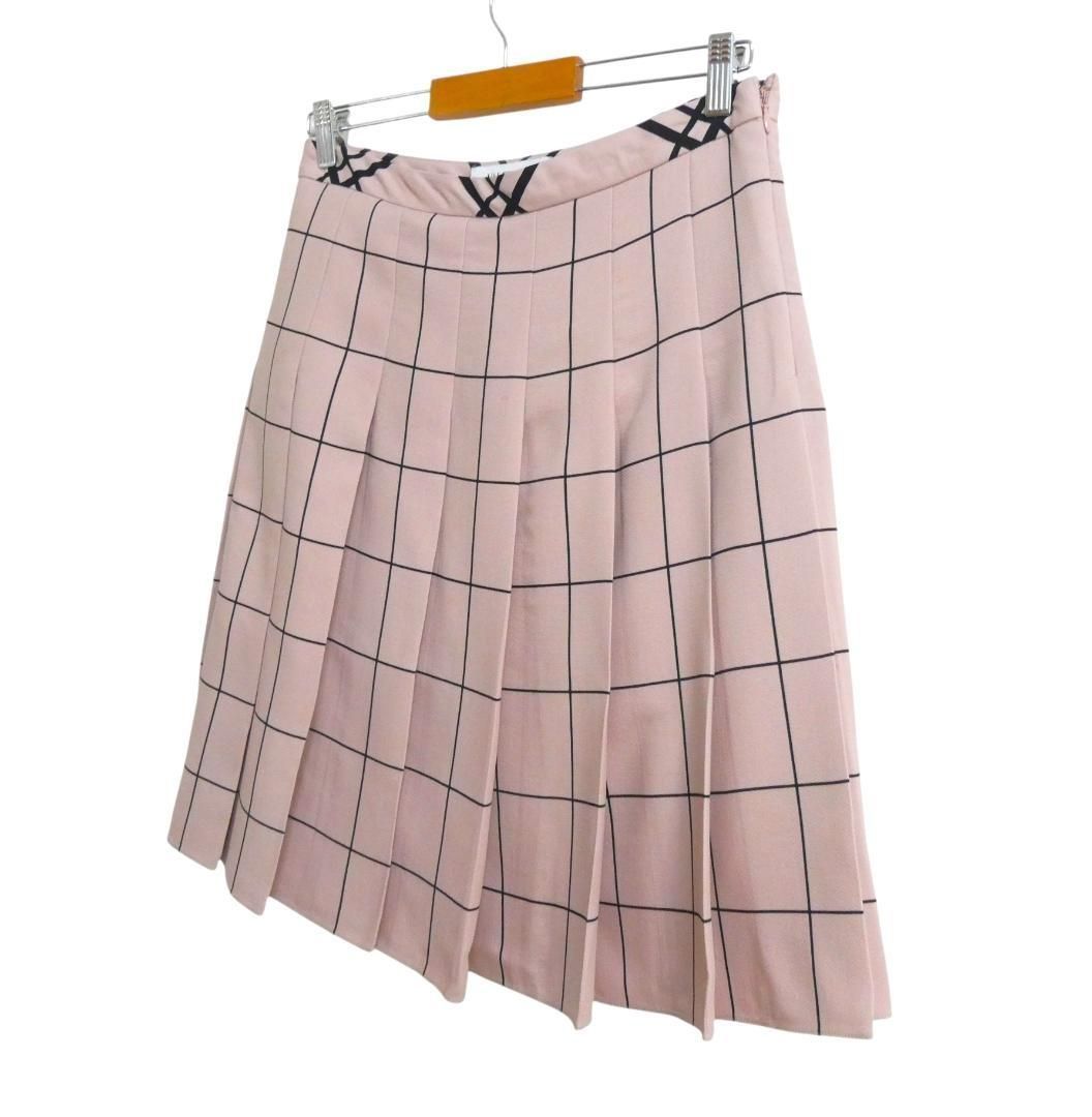 美品 VALENTINO ヴァレンティノ サイズ42 ウール×シルク 格子柄