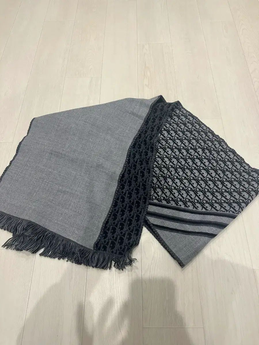 ディオール ユニセックス マフラー スカーフ オブリーク リバーシブル