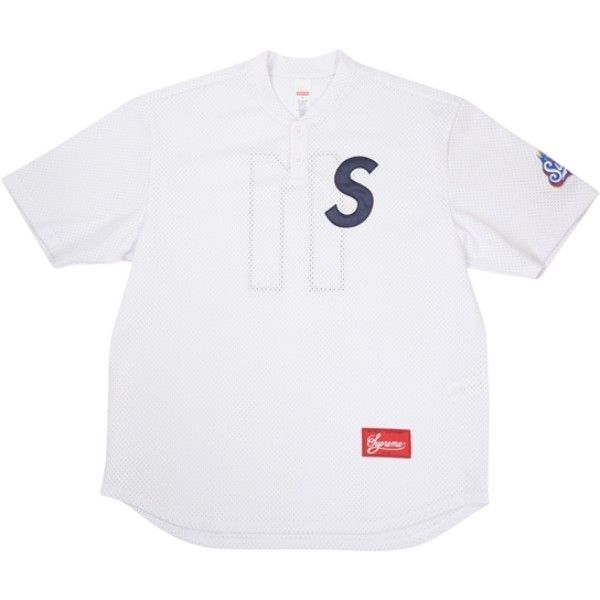 Size【S】 SUPREME シュプリーム 25SS S Logo Baseball Henley White