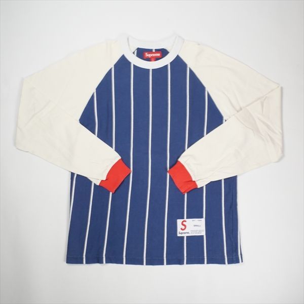Size【S】 SUPREME シュプリーム 24AW Stripe Raglan L/S Top Navy