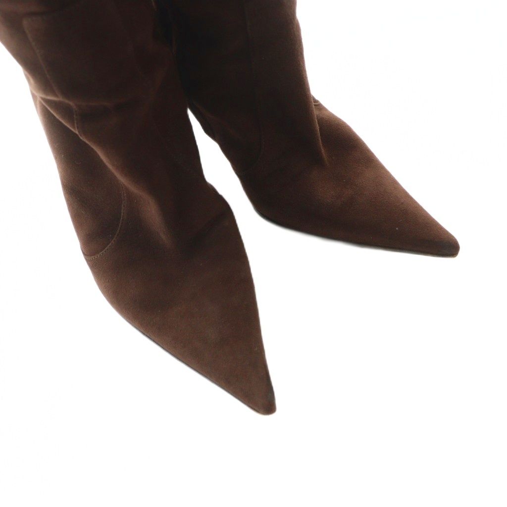 セルジオロッシ Sergio rossi ロングブーツ ポインテッドトゥ スエード