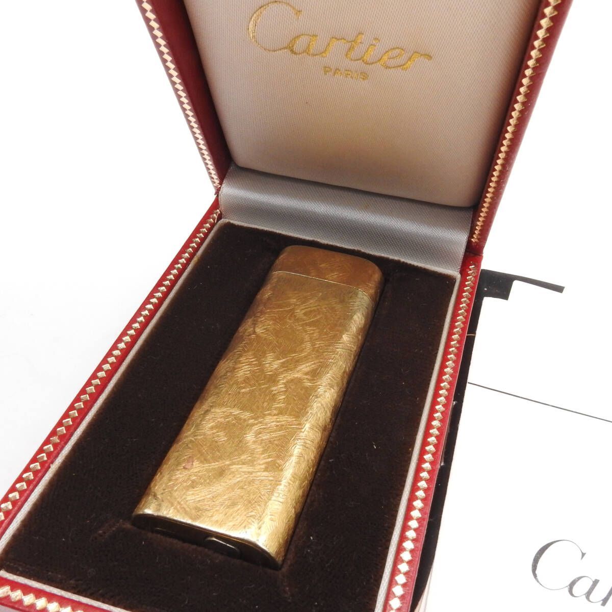 着火未確認】Cartier カルティエ ゴールド 金彩 ガスライター - メルカリ