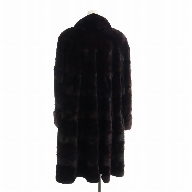 エンバ EMBA 毛皮コート シェアードミンクファー 長袖 ロング 総裏地