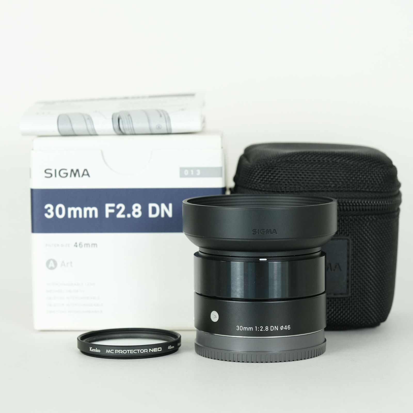 美品 | フィルター付] SIGMA A 30mm F2.8 DN (ソニーE用)ブラック