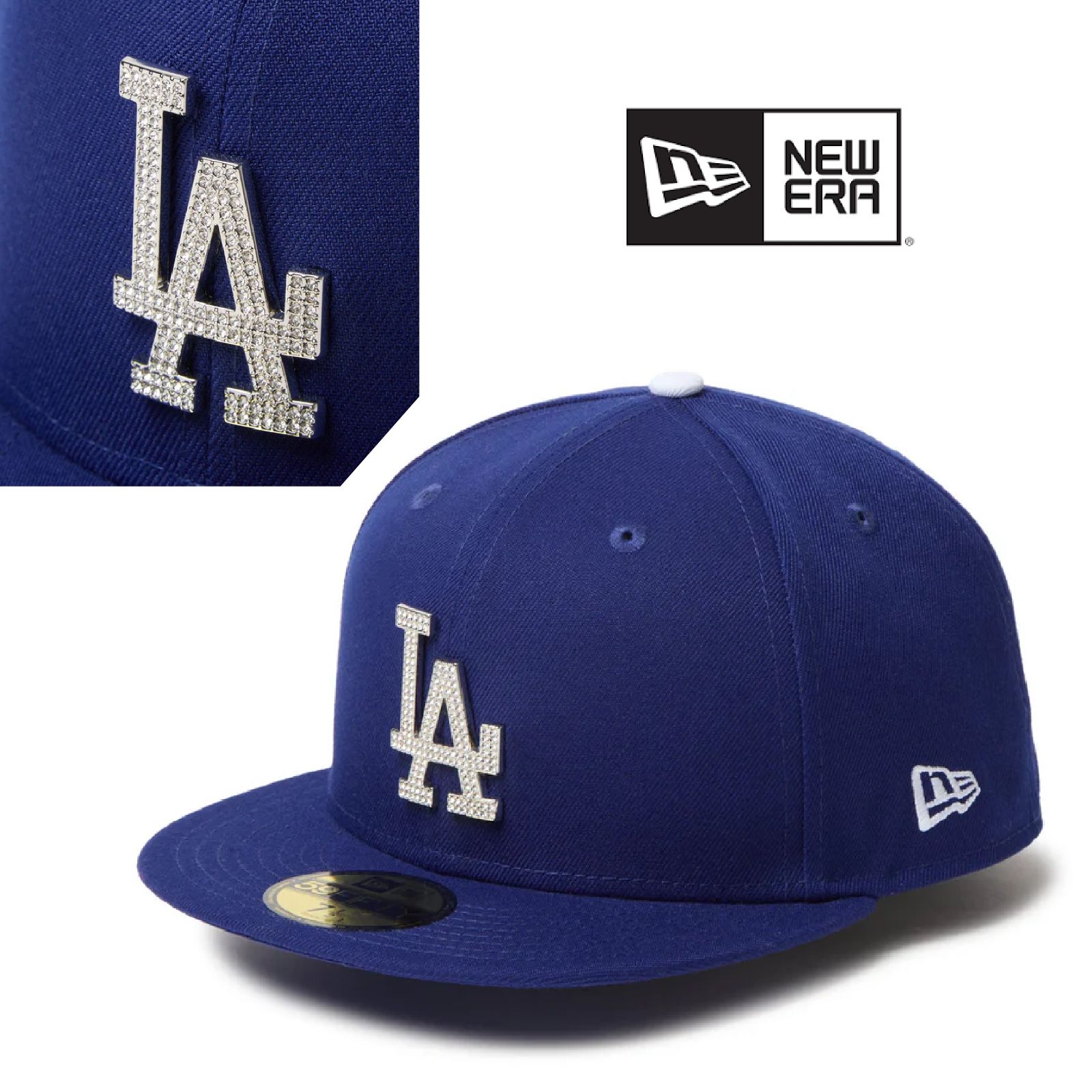 ERA ニューエラ 59 FIFTY Rhinestone Badge ラインストーンバッジ ロサンゼルス･ドジャース ダークロイヤル 大谷翔平