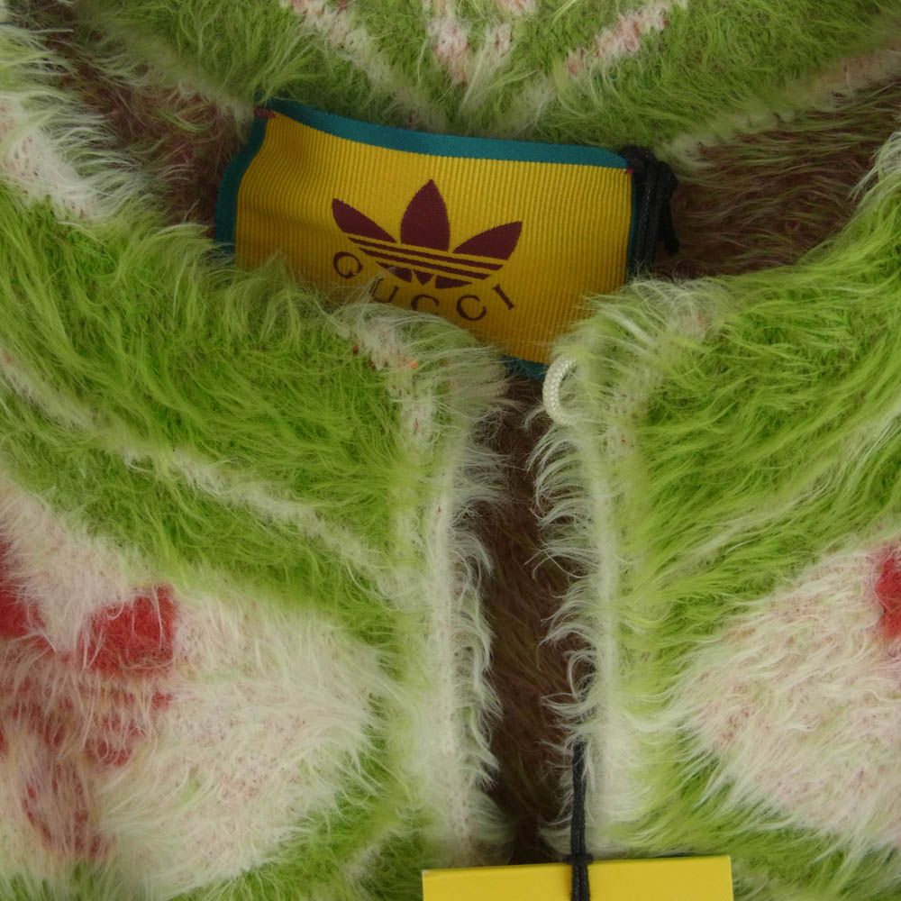 GUCCI グッチ 717694 adidas アディダス ロゴ シャギーニット