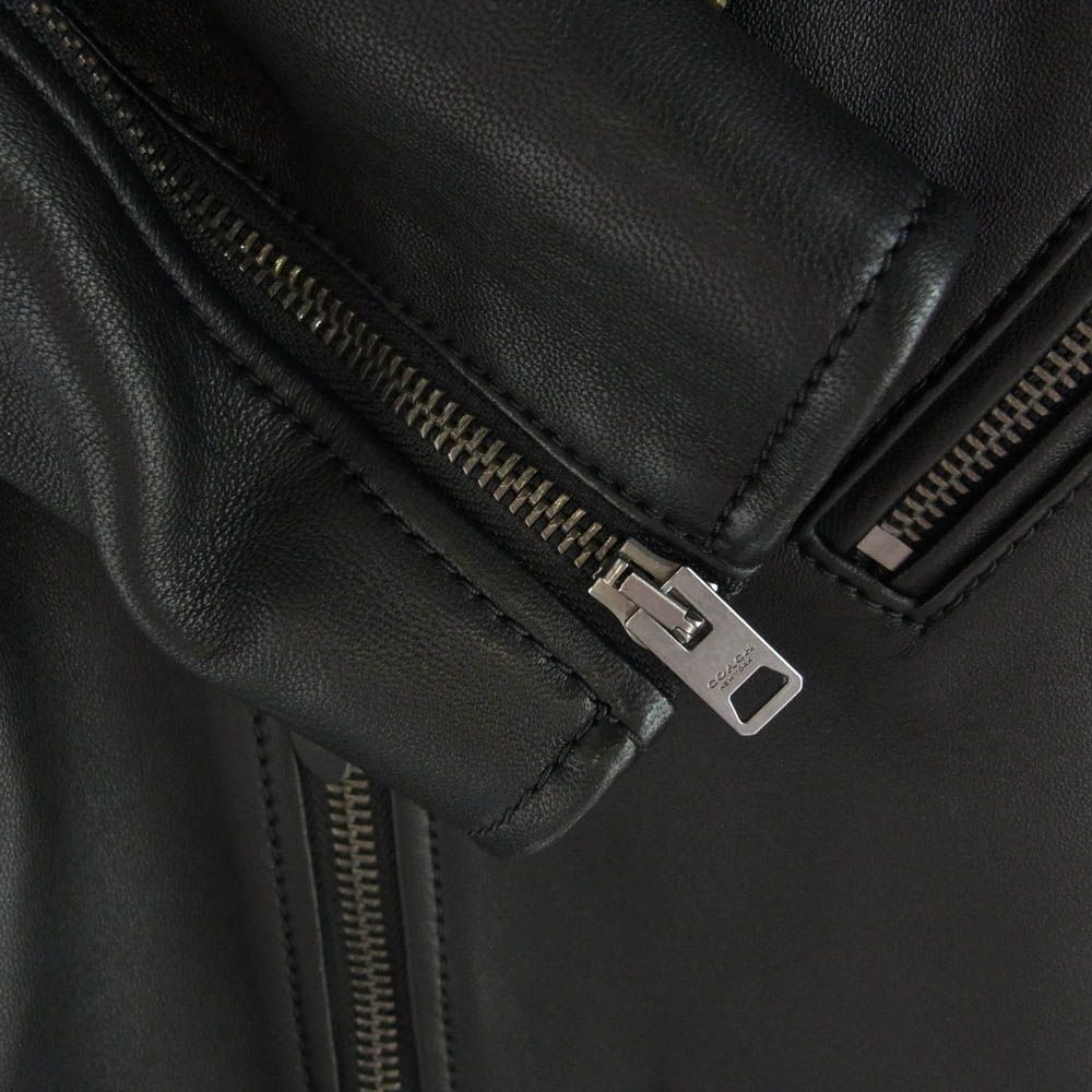 COACH コーチ CK512 MOTO JACKET ラム レザー モト ダブル ライダース