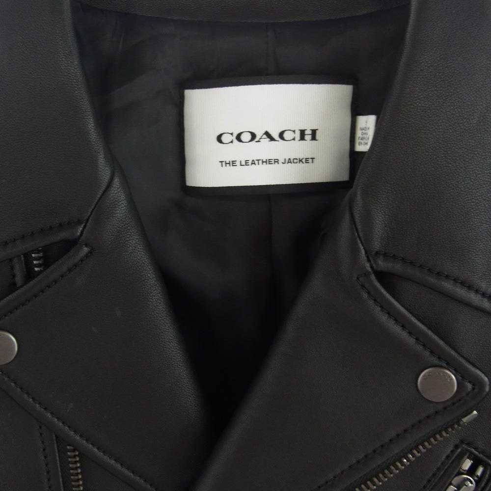 COACH コーチ CK512 MOTO JACKET ラム レザー モト ダブル ライダース