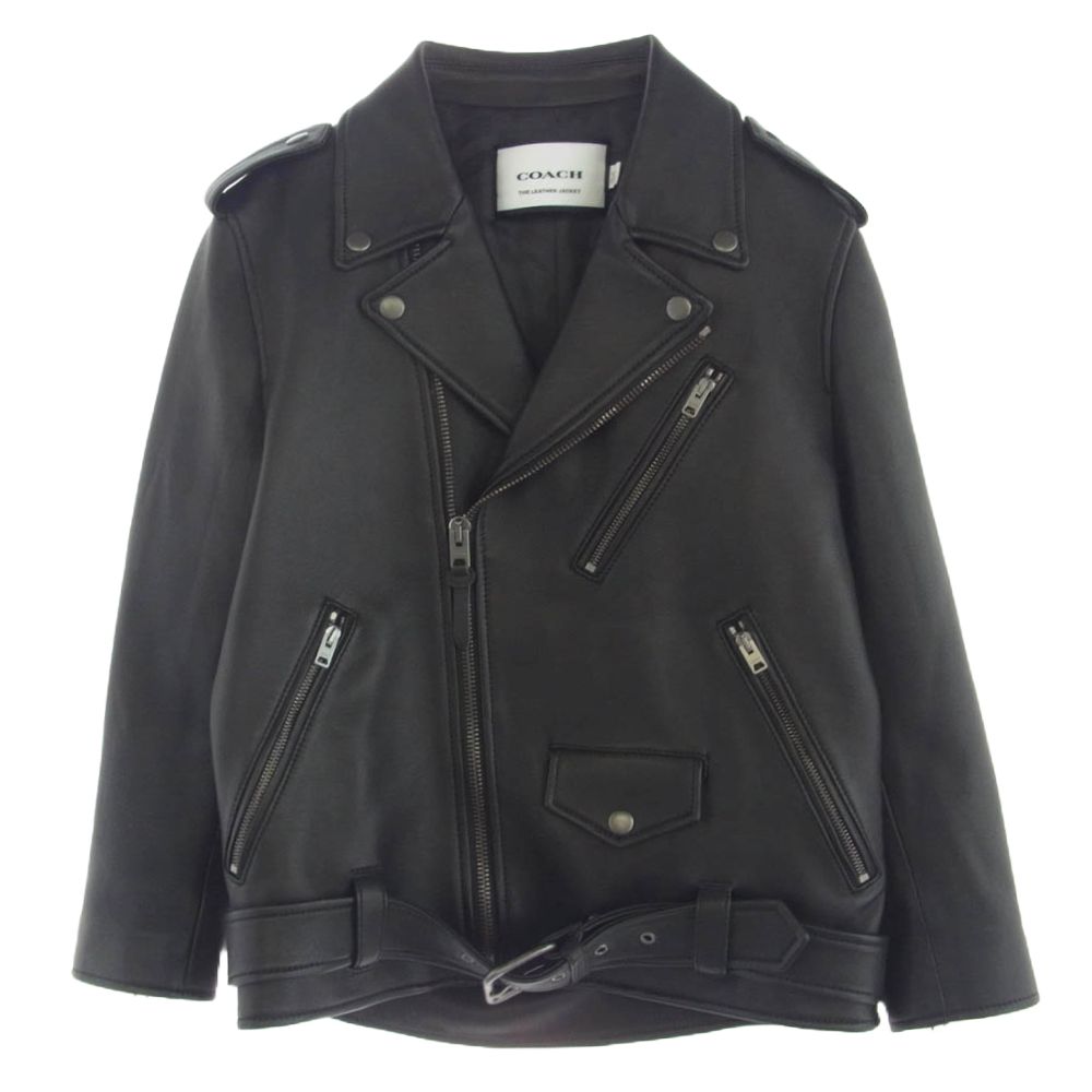 COACH コーチ CK512 MOTO JACKET ラム レザー モト ダブル ライダース