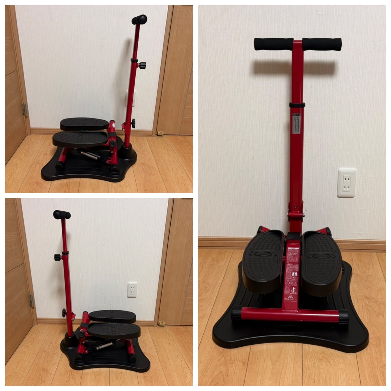 ナイスデイ NICE DAY 健康ステッパー 専用ハンドル・マット付 レッド