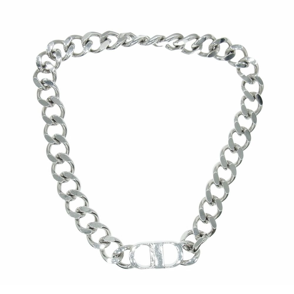 Dior ディオール CD Icon チェーンリンク ネックレス シルバー系 Dior ディオール CD Icon チェーンリンク ネックレス シルバー系