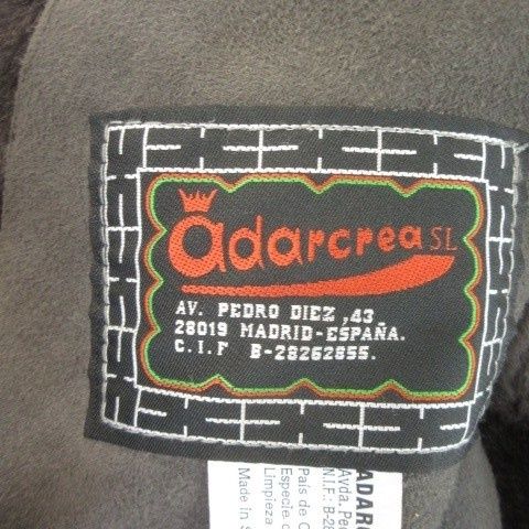 adarcrea S.L. リバーシブル ムートンコート ロング フロントボタン