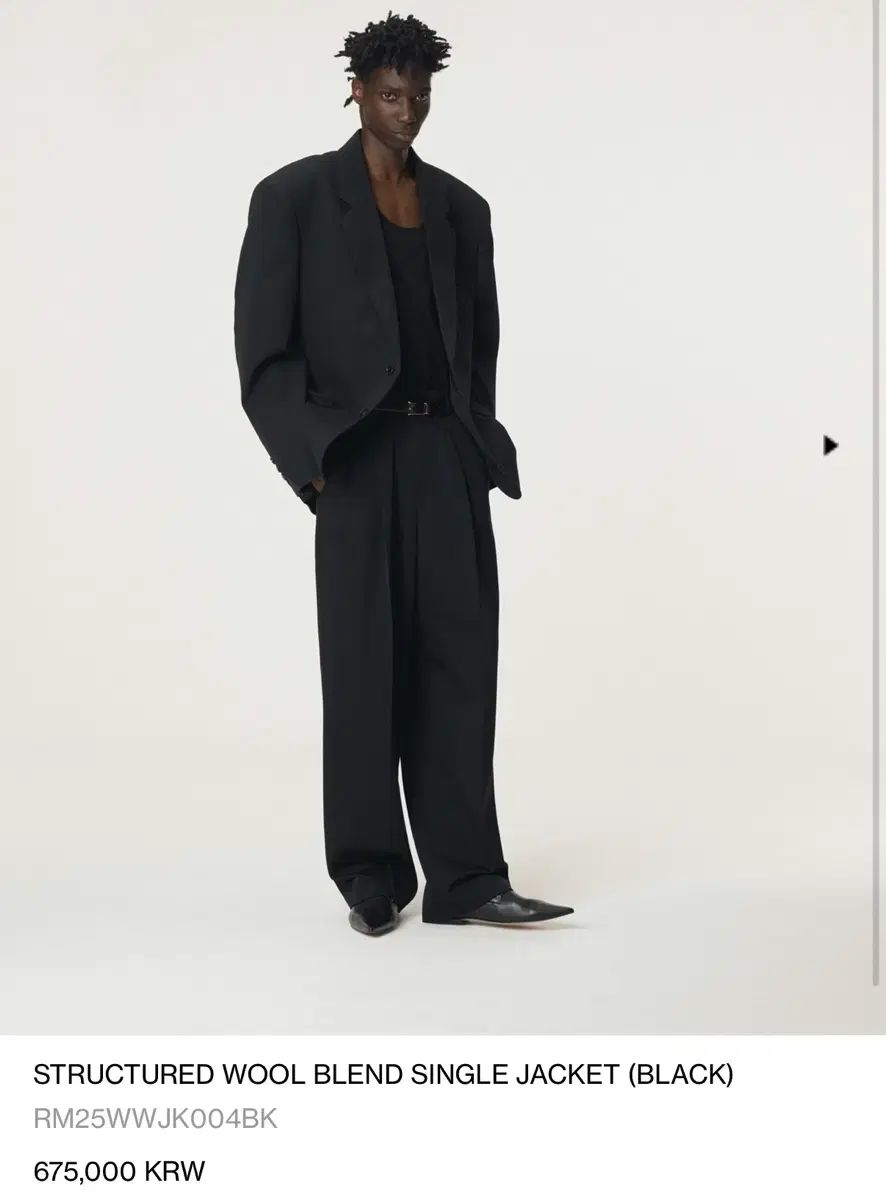 M レクト 25 fw Single ストラクチャー ジャケット ブラック