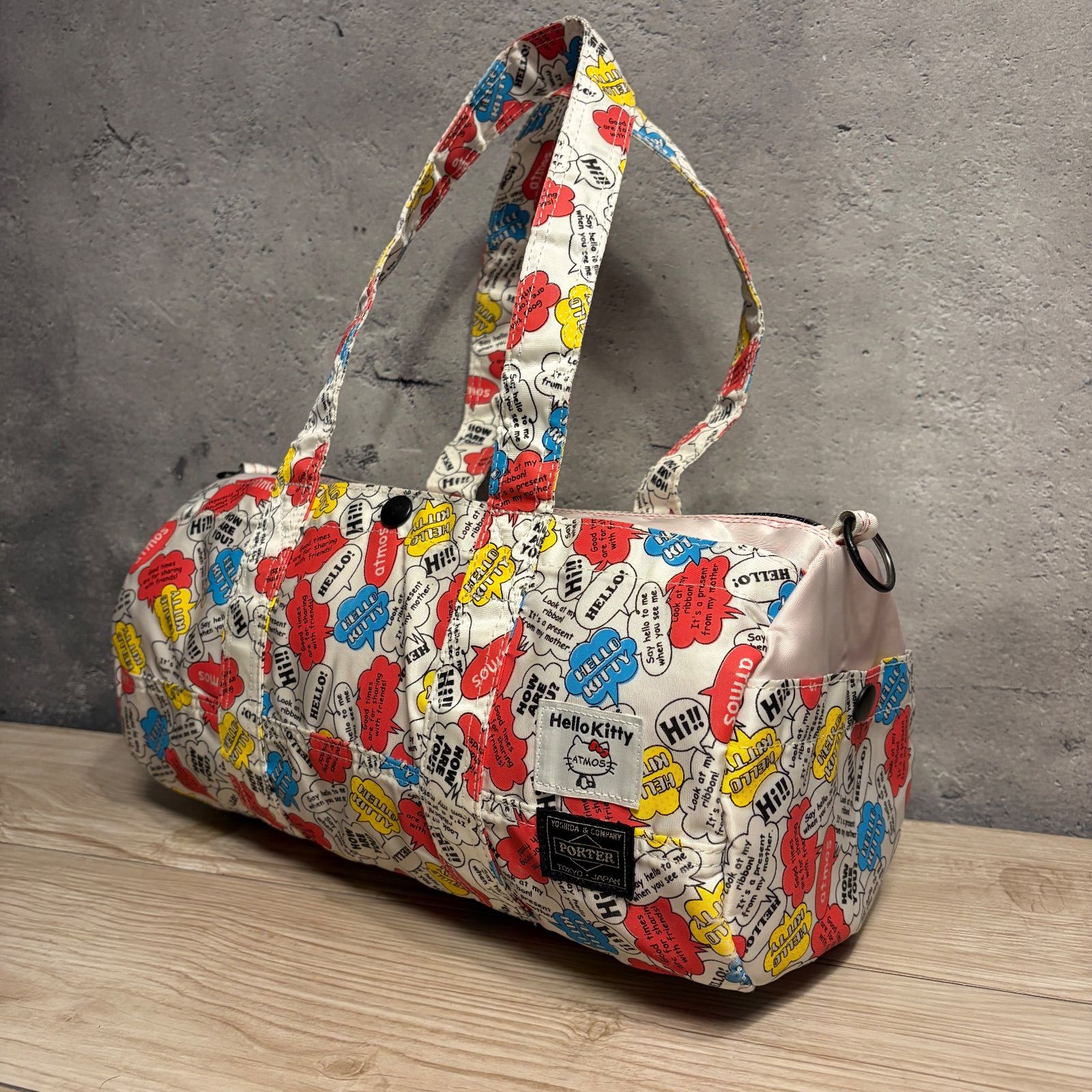 ✨PORTER × atmos × Hello Kitty✨2WAY ボストンバッグ ショルダー付