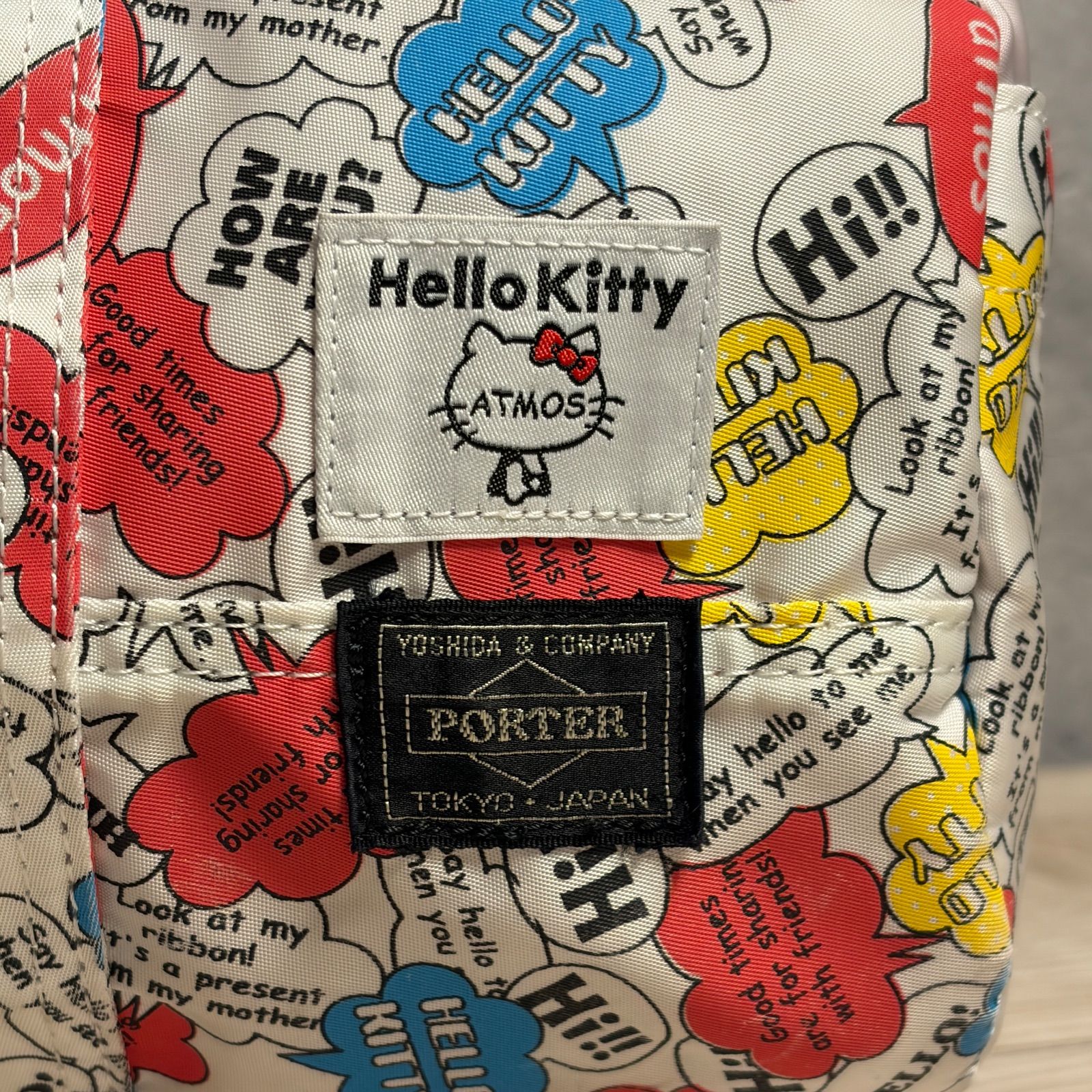 ✨PORTER × atmos × Hello Kitty✨2WAY ボストンバッグ ショルダー付