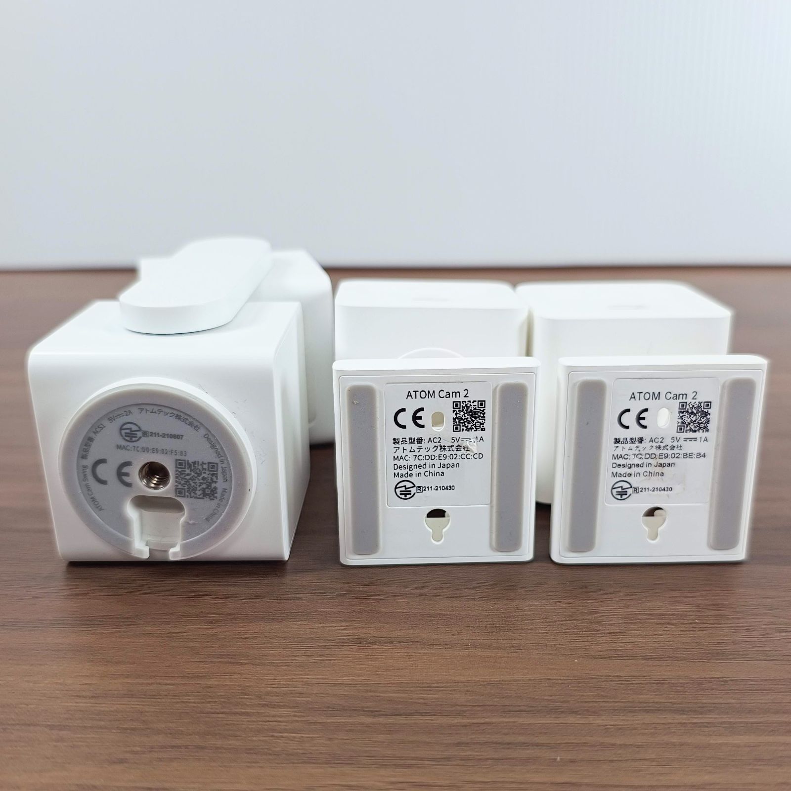 ATOM Cam 2 (×2台) & ATOM Cam Swing (×1台) 高機能ネットワークカメラ