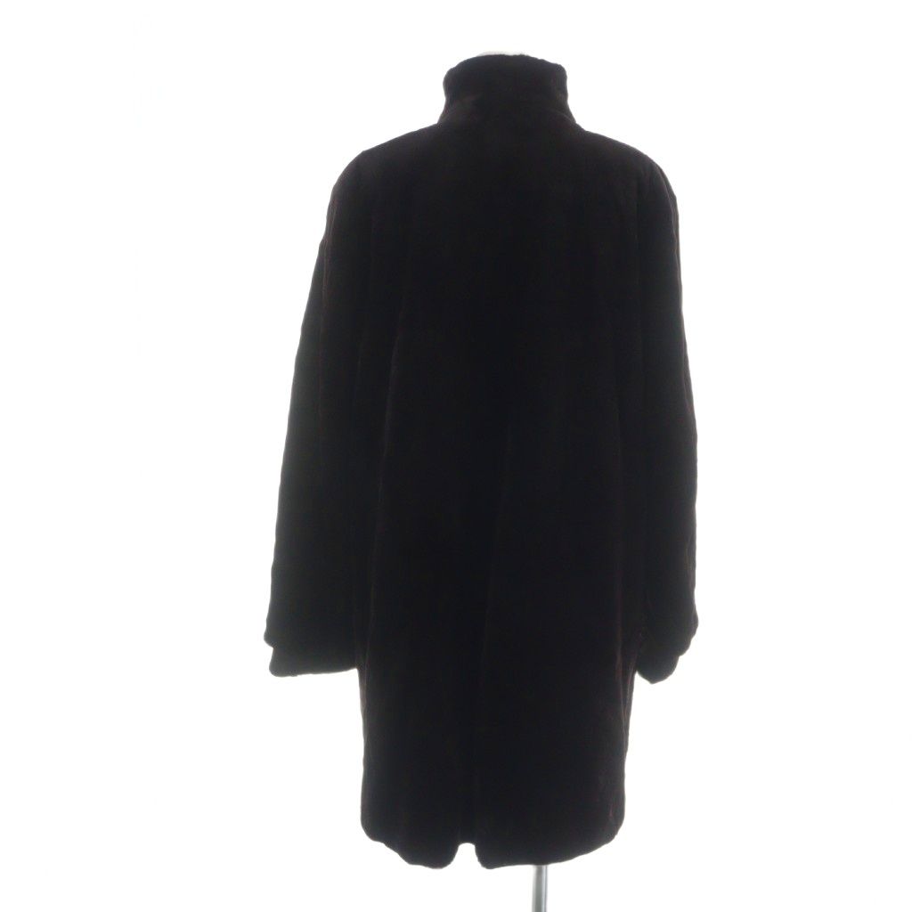 新品 サガミンク 銀サガ 大きいサイズ シェアードミンク ダブル ロングコート SAGA サガ ミンク ファー ロングコート ダーク : エルベートブルー