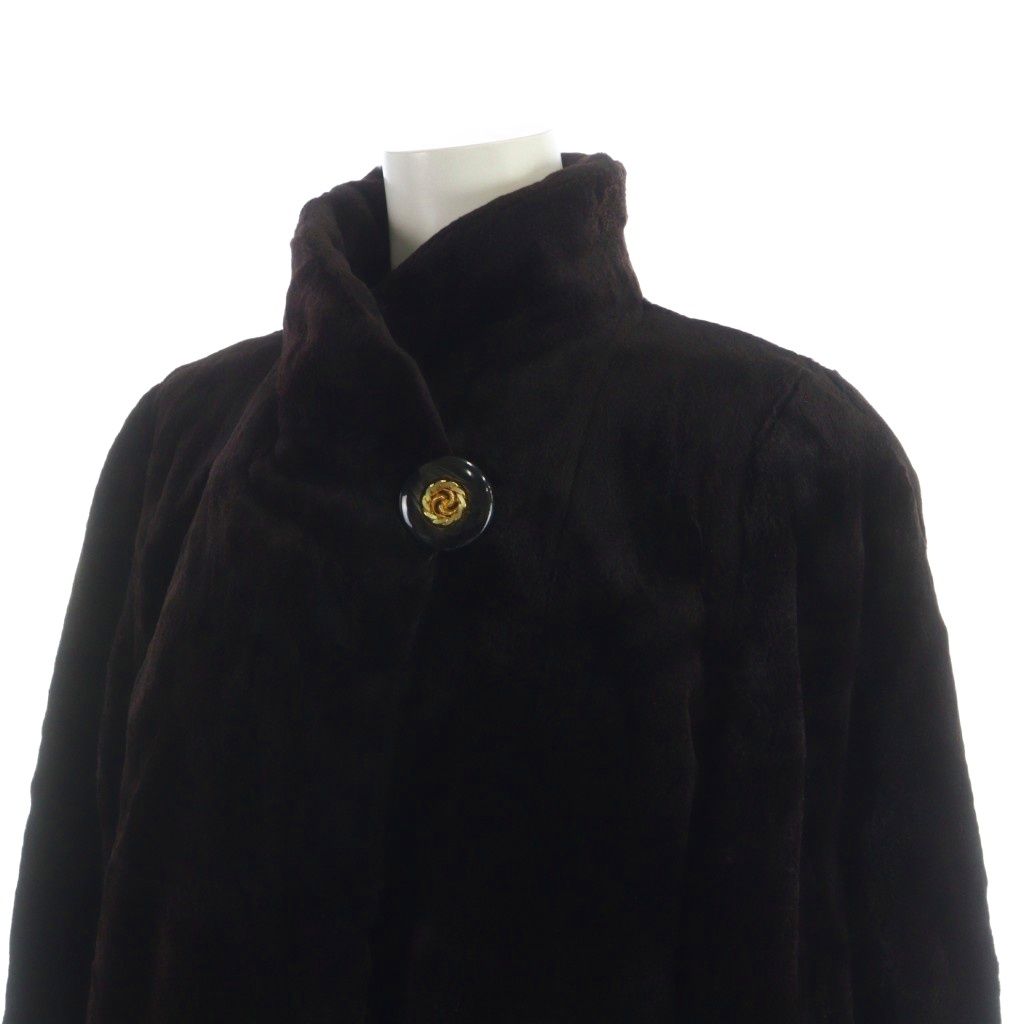 サガミンク SAGA MINK 銀サガ 毛皮コート シェアードミンクファー 長袖