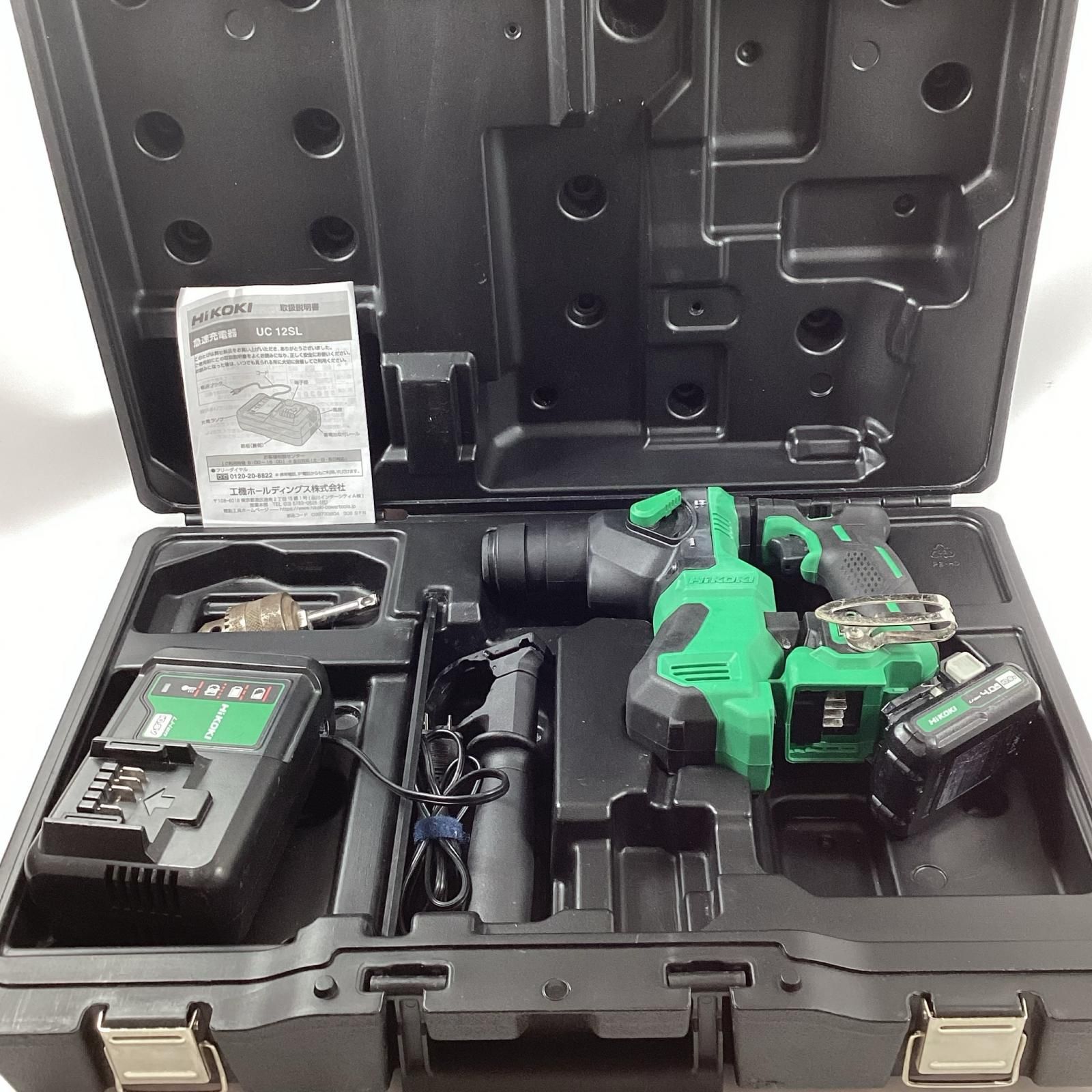 HiKOKI ハイコーキ ロータリハンマドリル DH 12 DD 充電器 充電池 ケース付 10 8 v 4 0 Ah