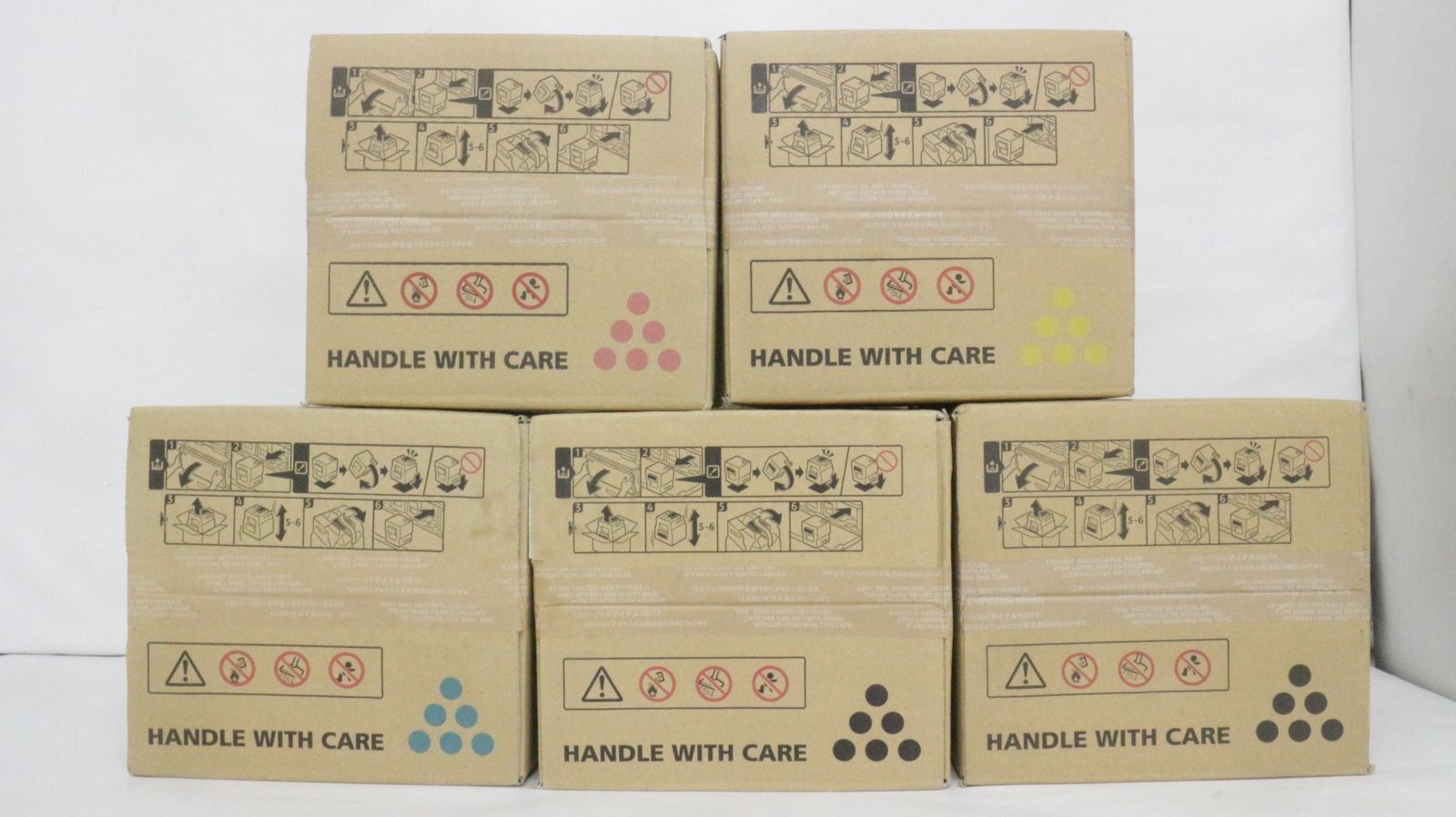 ♥ リコー トナー C 5300 5本 シアン マゼンタ イエロー ブラック RICOH D F 27 byebye