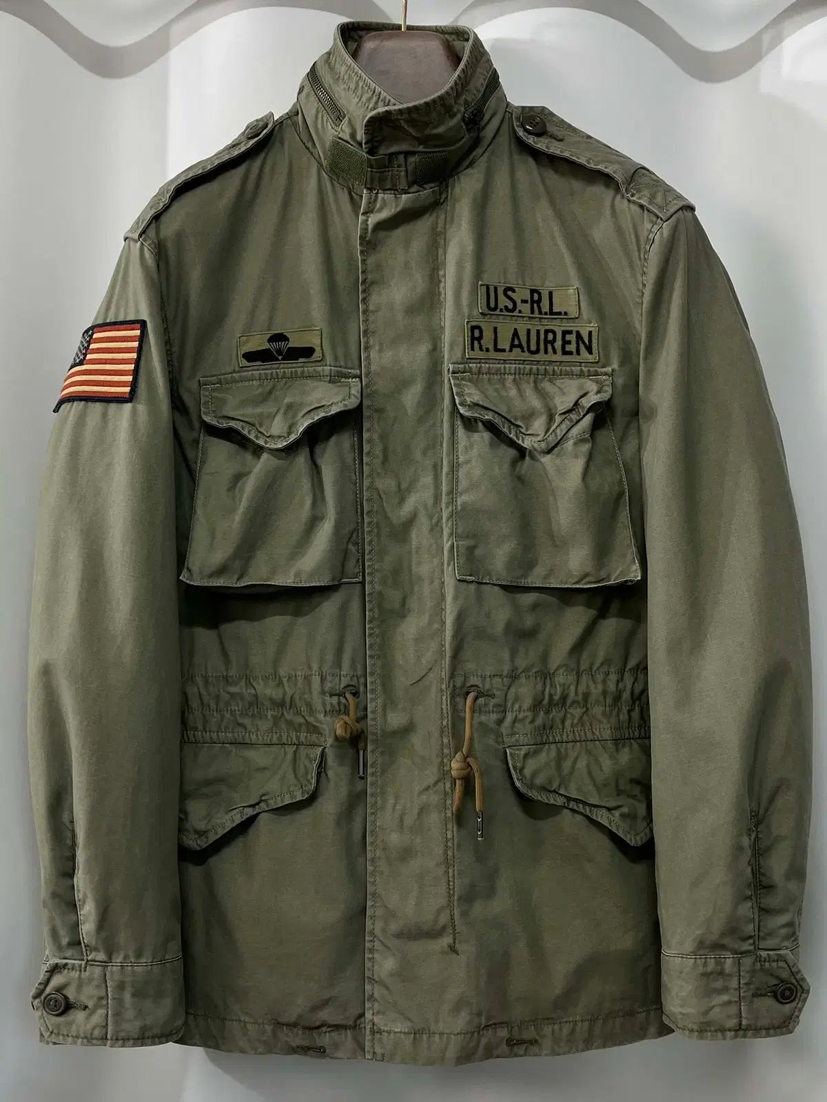 ポロ ラルフローレン 空挺部隊 m 65 ユーティリティ ウォッシュド フィールドジャケット