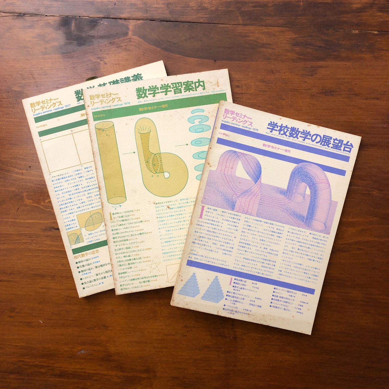 学校数学の展望台/数学学習案内/数学基礎講義 数学セミナー