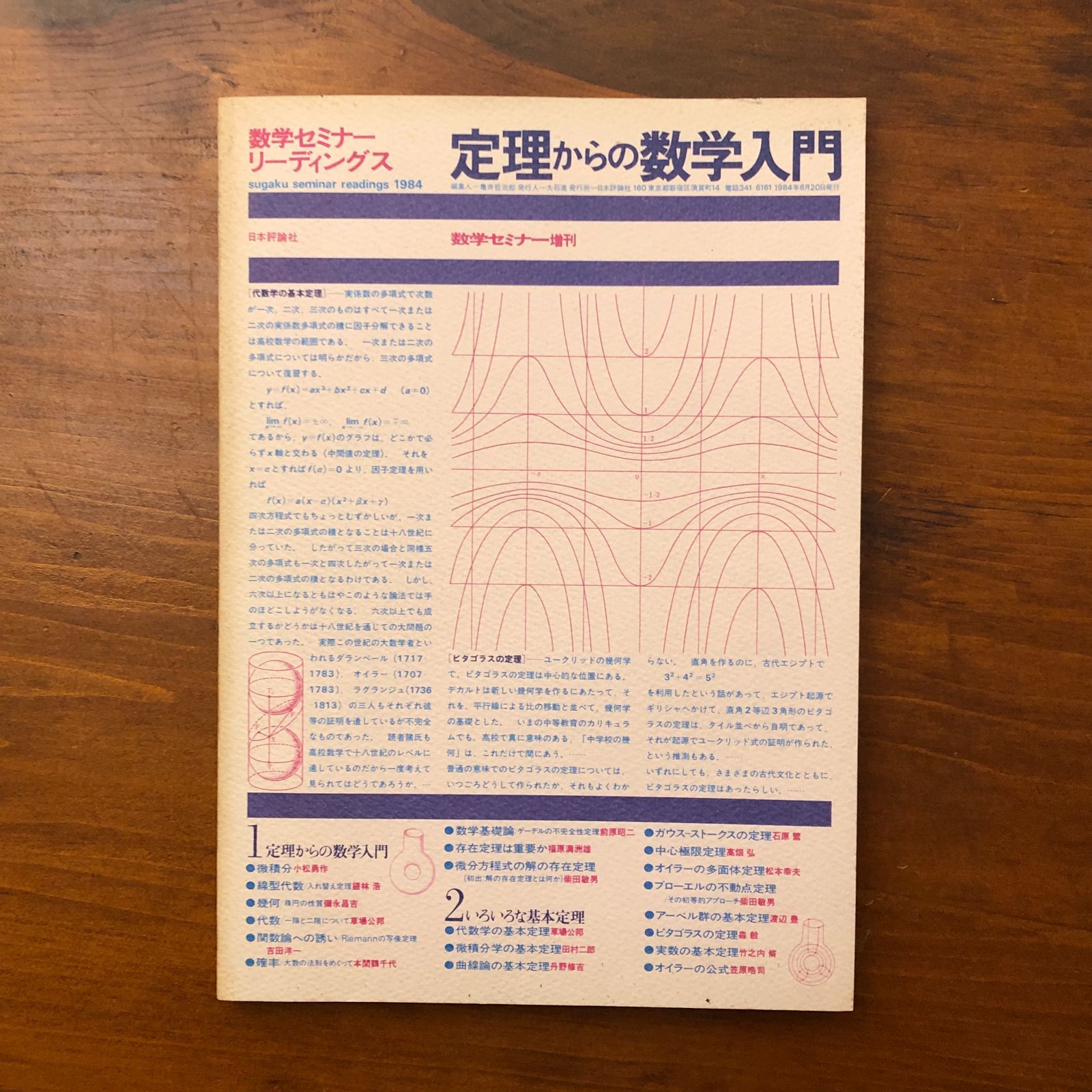 定理からの数学入門 数学セミナーリーディングス 日本評論社 1984