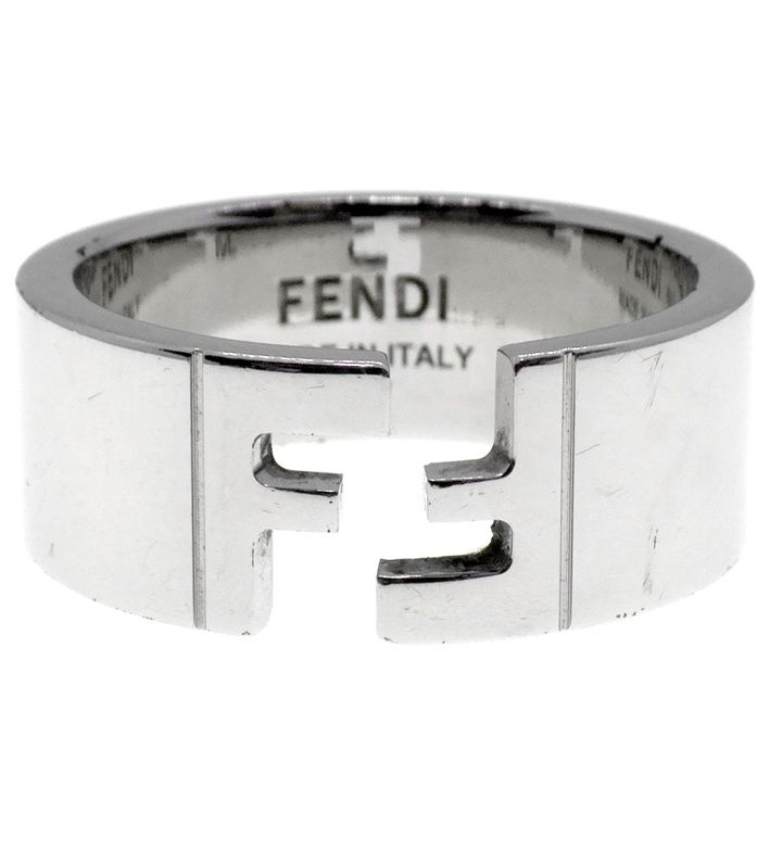 フェンディ FENDI FFロゴ モチーフ シルバー リング n10259 - メルカリ