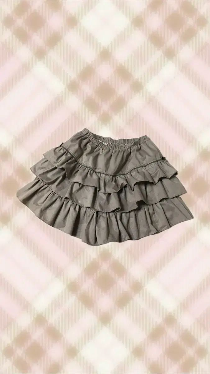 チョコブラウン リー リボン ティアード キュロット スカート ラテ 姫ギャル ラブリー ロイヤル