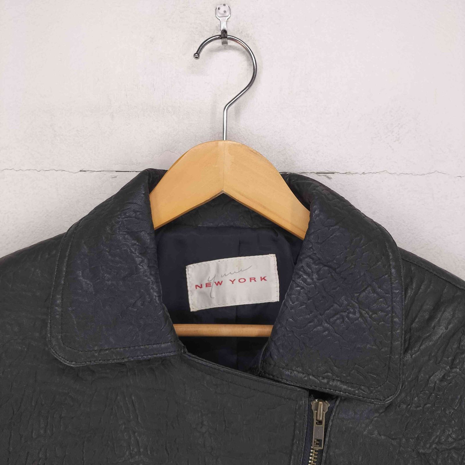 ユーズドフルギ USED古着 real leather リアルレザーダブルライダース