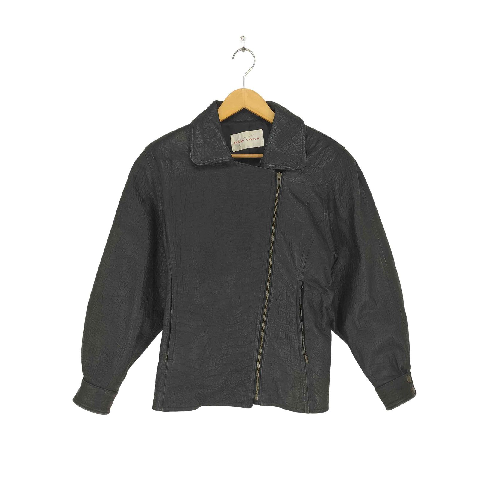 ユーズドフルギ USED古着 real leather リアルレザーダブルライダース