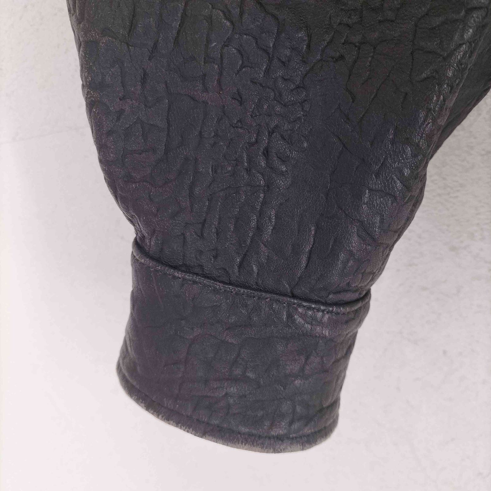 ユーズドフルギ USED古着 real leather リアルレザーダブルライダース