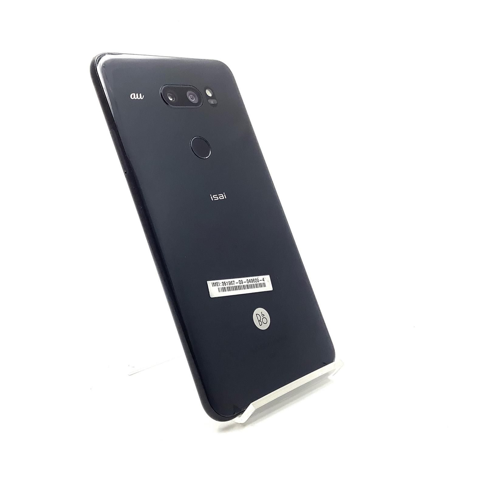 全額返金保証】【最速発送】LG isai V30+ 128GB ブラック au LGV35 白