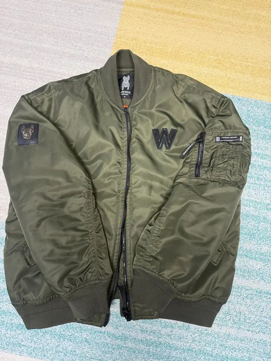 ライフウォーク カーキ MA 1 パイロットジャンパー