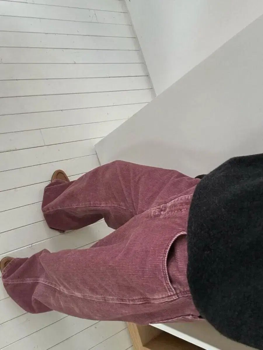 麻レーヌ コーデュロイパンツ ピンク M 郵便局出荷