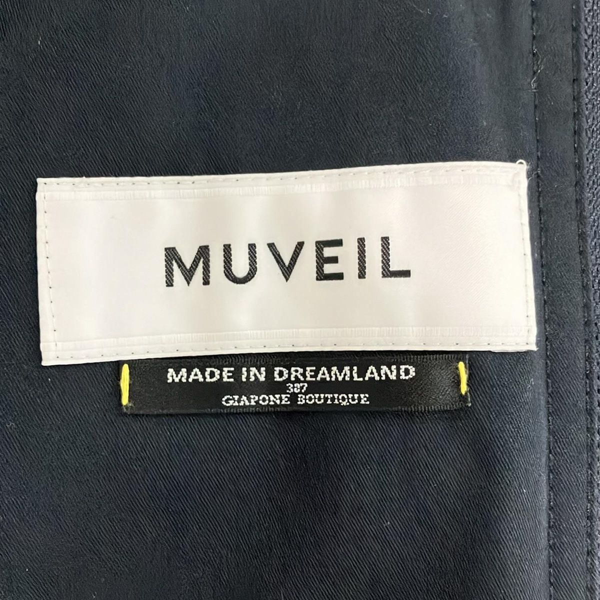 MUVEIL(ミュベール) コート サイズ36 S レディース - ダークネイビー