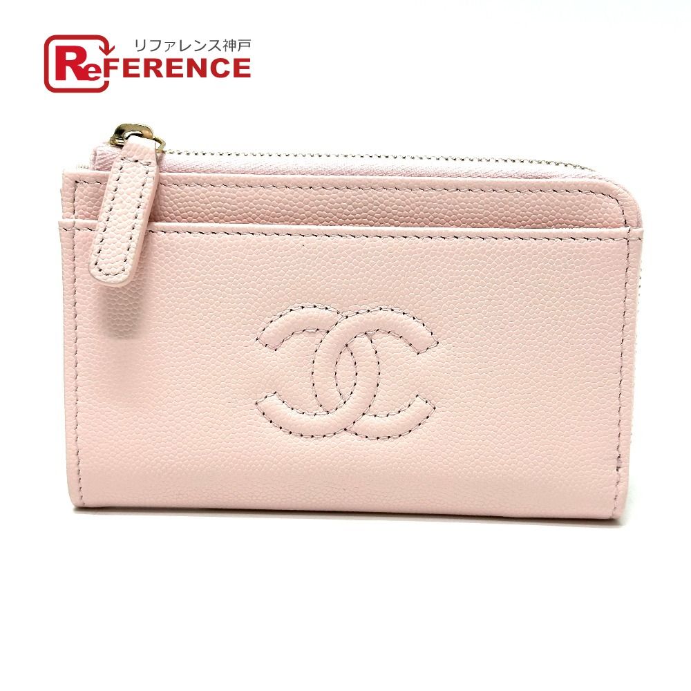 CHANEL シャネル カードケース AP 4661 キャビアスキン ピンク