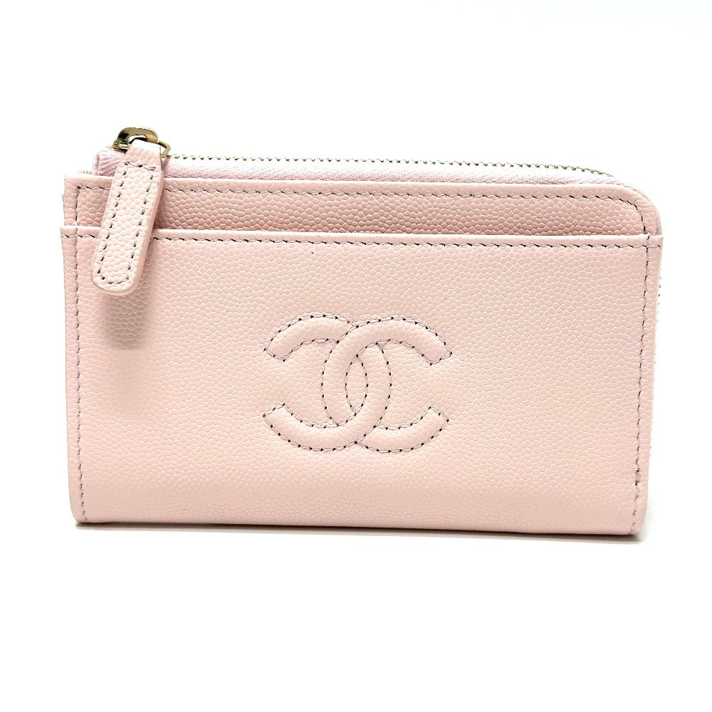 CHANEL シャネル カードケース AP 4661 キャビアスキン ピンク